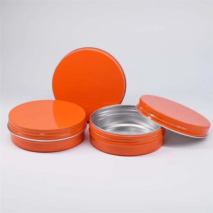 39*18 15ml Orange Aluminum Box With Screw Lid